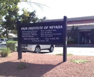 Pain Institute of Nevada sign